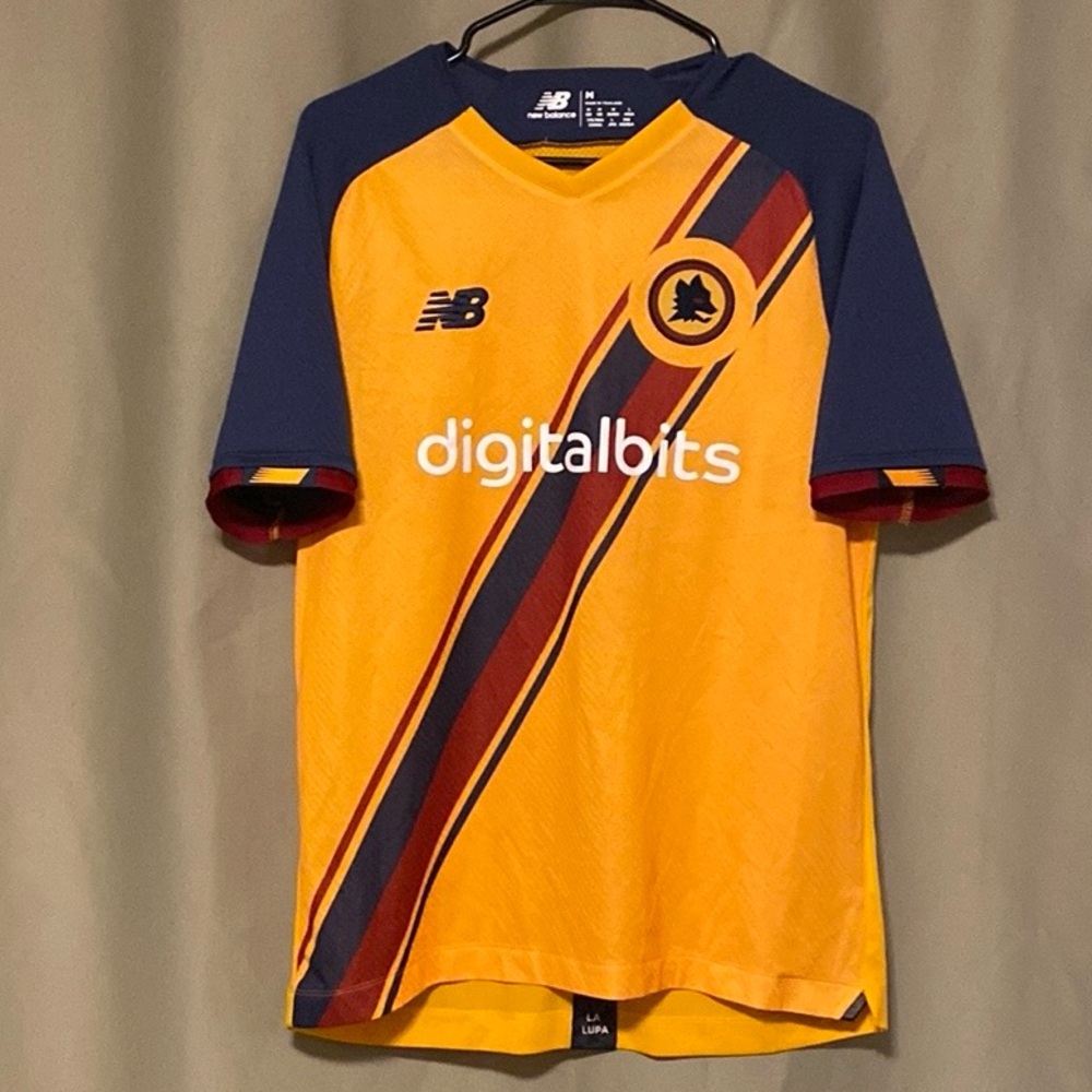 New Balance 2021-2022 AS. Roma Third Soccer Jersey MOURINHO #1 Hyundai Mens M